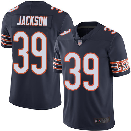 Chicago Bears Limited Navy Blue Men Eddie Jackson Home Jersey NFL Football 39 Vapor Untouchable